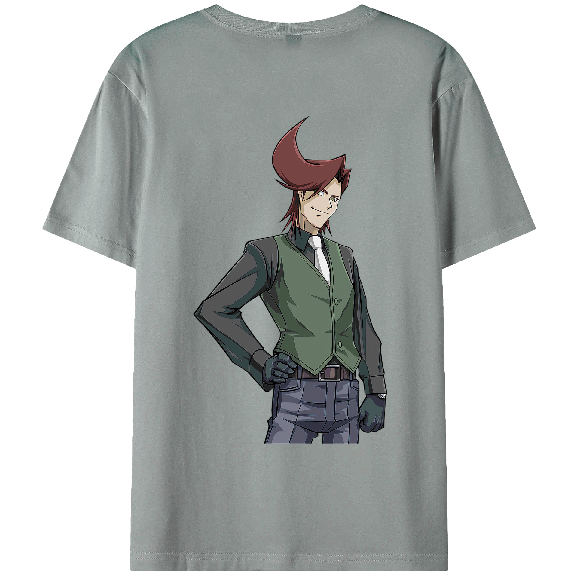 （画像用） 遊☆戯☆王 Yu-Gi-Oh! 綿100％ メンズ半袖Tシャツ（バックプリント） 通気性